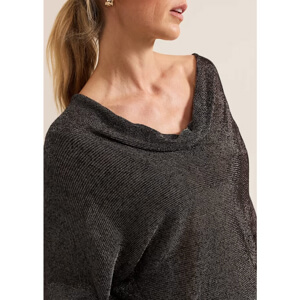 Phase Eight Malti Metallic Cowl Neck Knit